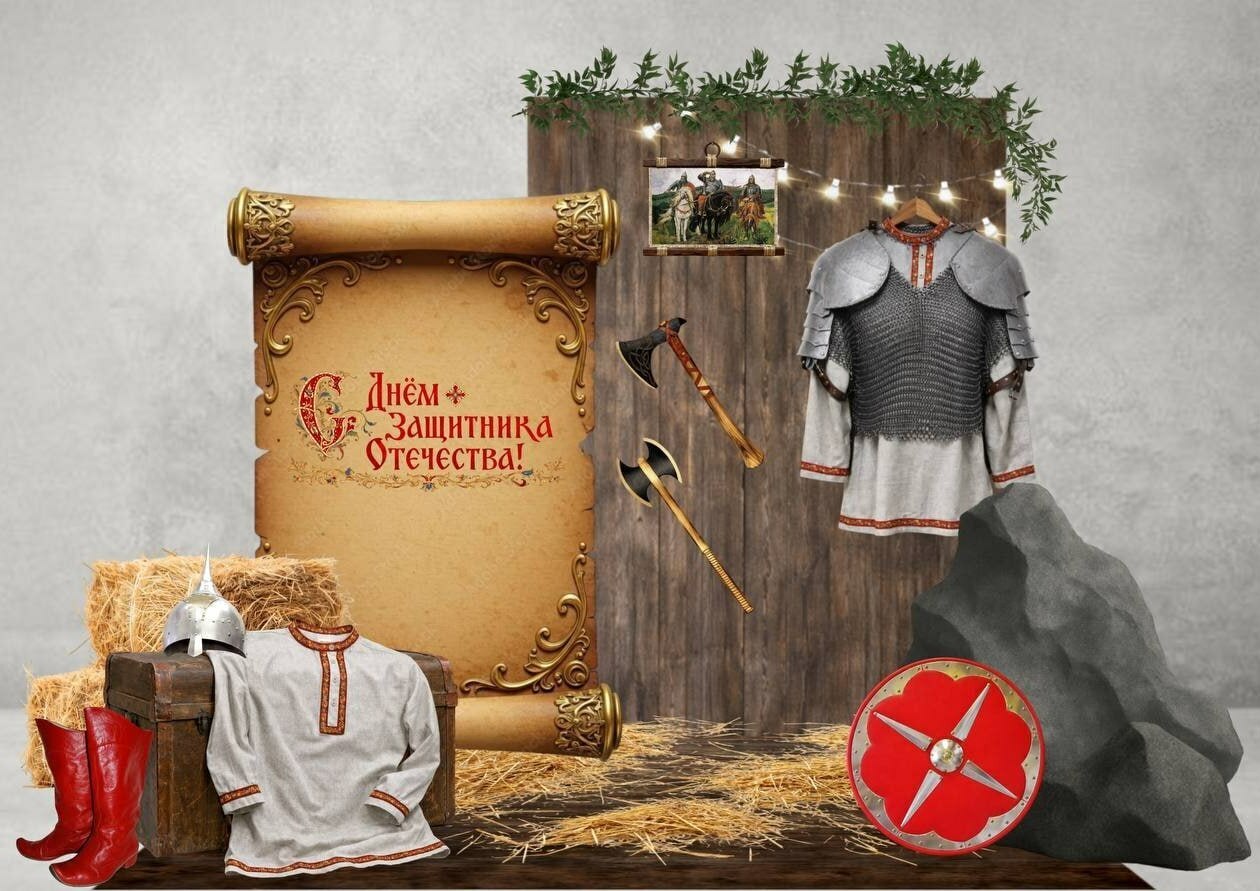 Фотозона русская 23 февраля