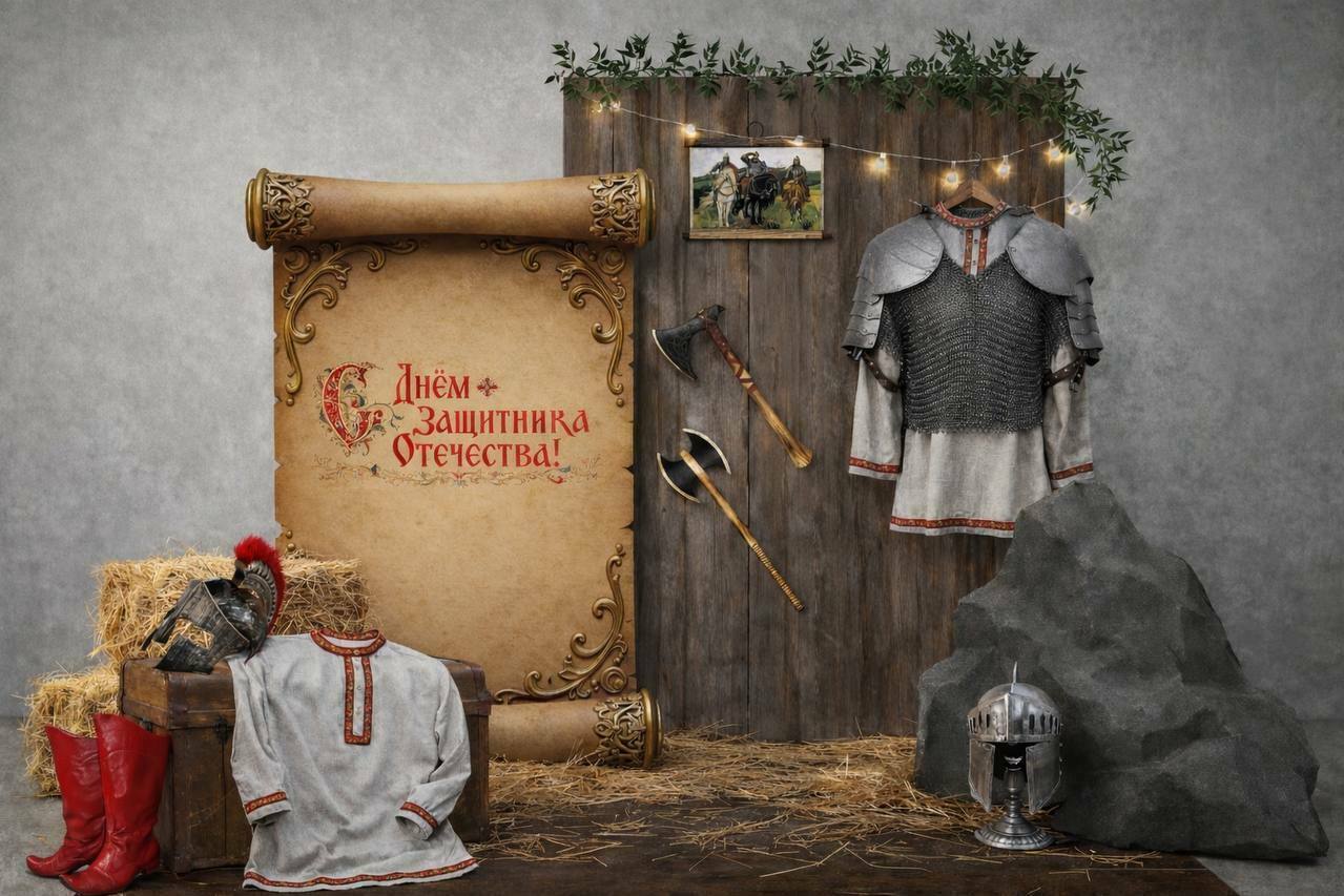 Фотозона русская 23 февраля