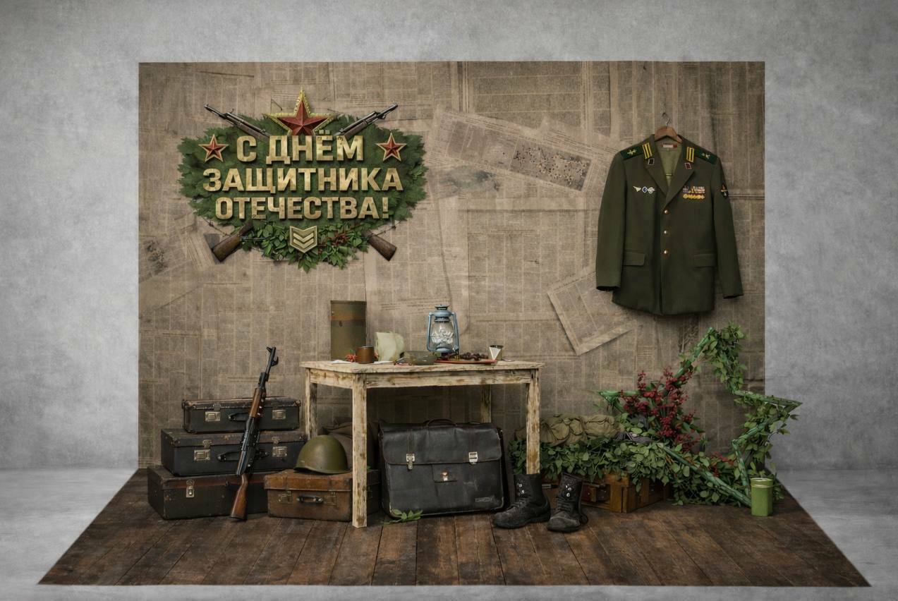 Фотозона русская 23 февраля