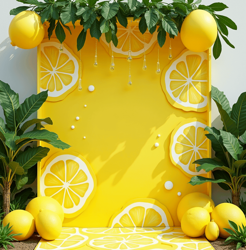 Фотозона лимонная